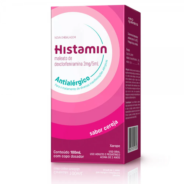 Histamin Xarope 2mg/5ml Frasco com 100ml - Neo Química