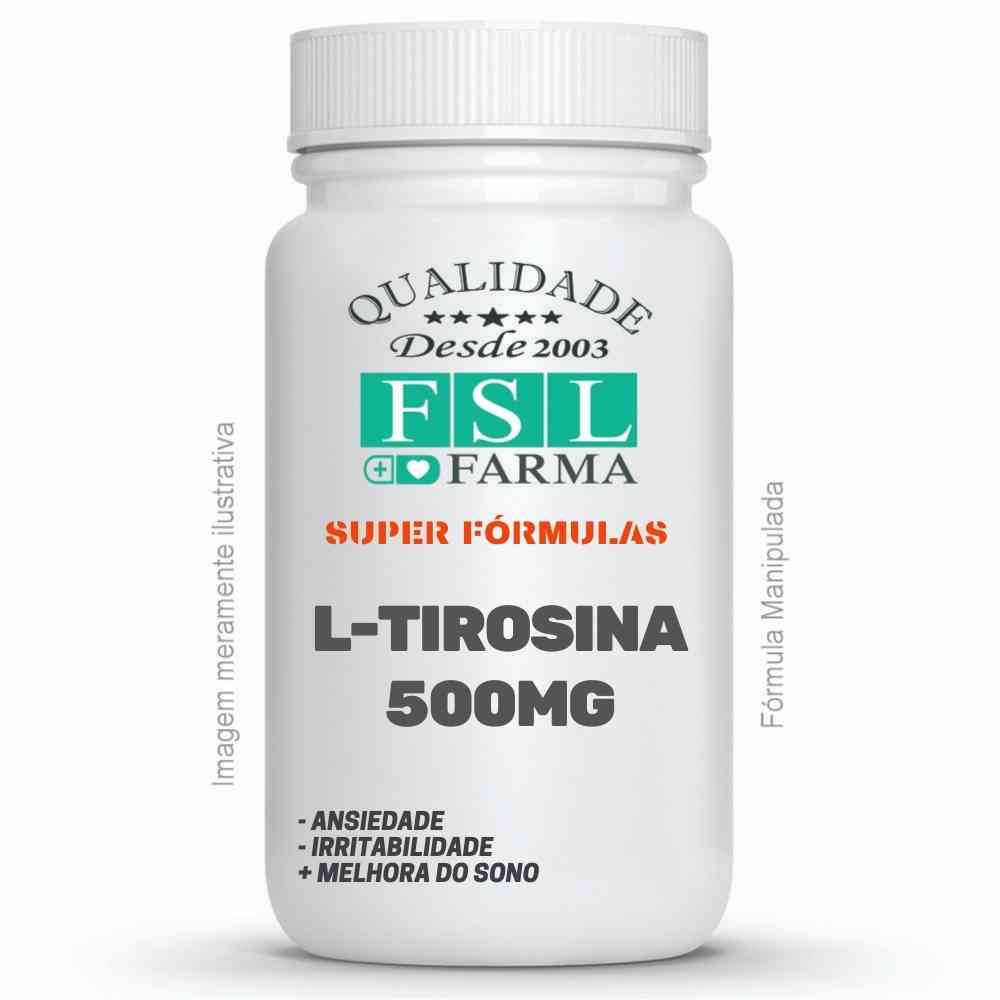 L-Tirosina 500Mg - Agilidade Mental - 180 Cápsulas ®