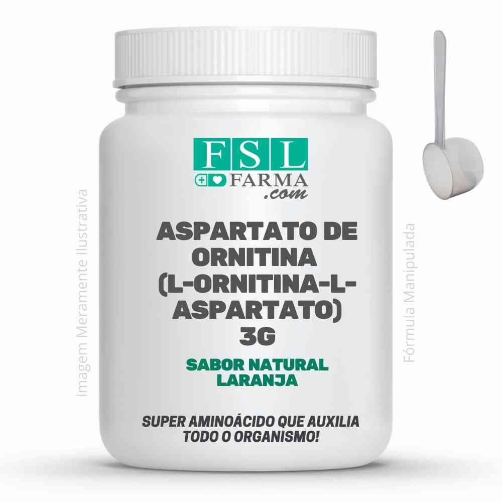 Ornitina Aspartato 3g (0,6g/g Hepa Merz) sabor Laranja