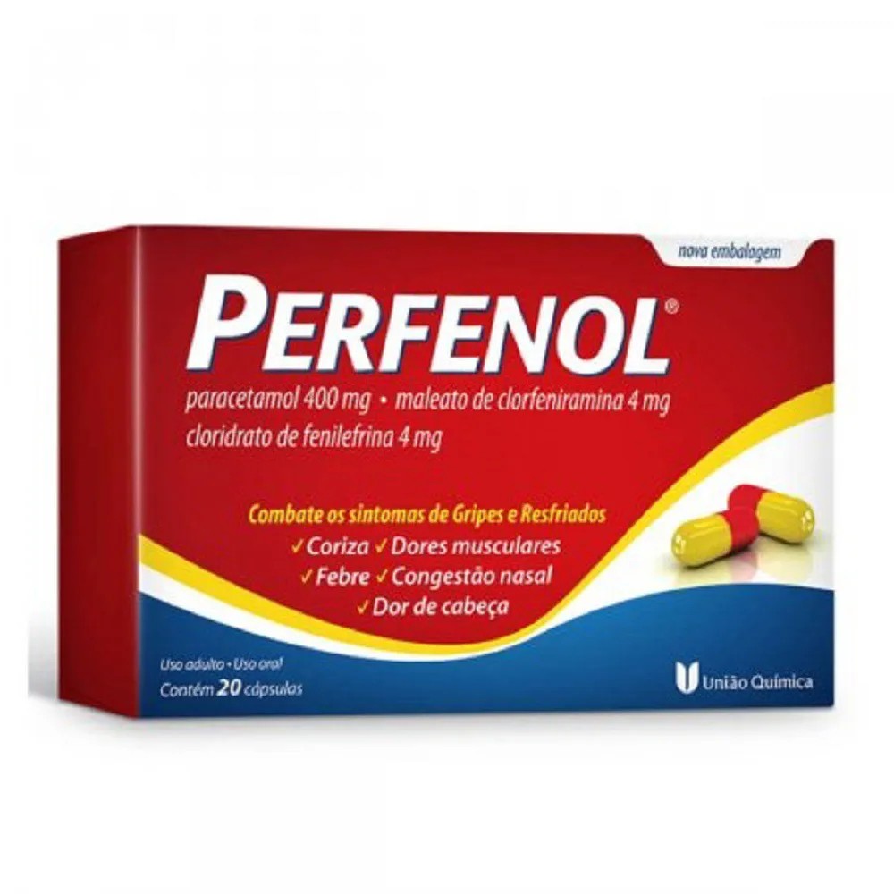 Perfenol 20 Cápsulas - União química