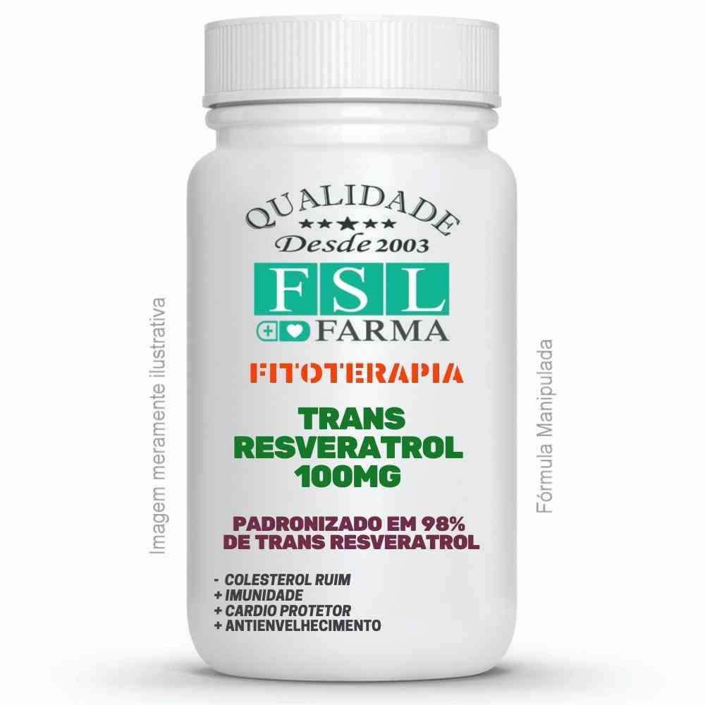 Trans Resveratrol 100Mg - Os Benefícios Do Vinho Tinto Em Cápsulas ®