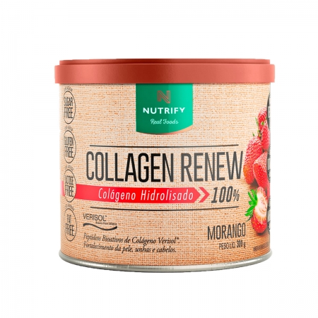 Colágeno Collagen Renew sabor Morango 300g - Nutrify