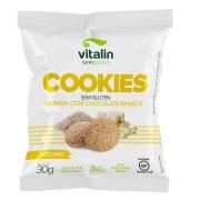 Cookie Sabor Quinoa com Chocolate Branco 30g - Vitalin
