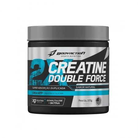 Creatine Double Force sabor Natural 300g - Bodyaction