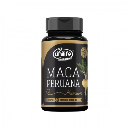 Maca Peruana Premium 550mg 60 Cápsulas - Unilife
