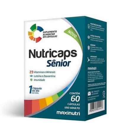 NutriCaps Sênior 60 Cápsulas - MaxiNutri