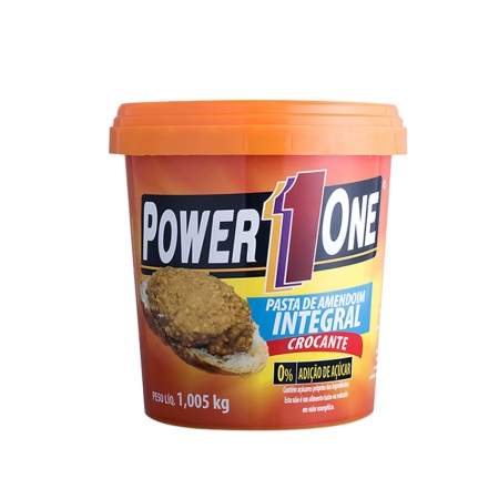Pasta Amendoim Integral Zero Crocante 1,005kg - Power1One