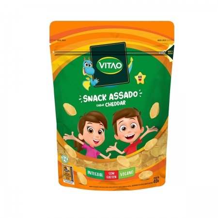 Snack Integral Sabor Cheddar Kids 40g - Vitao