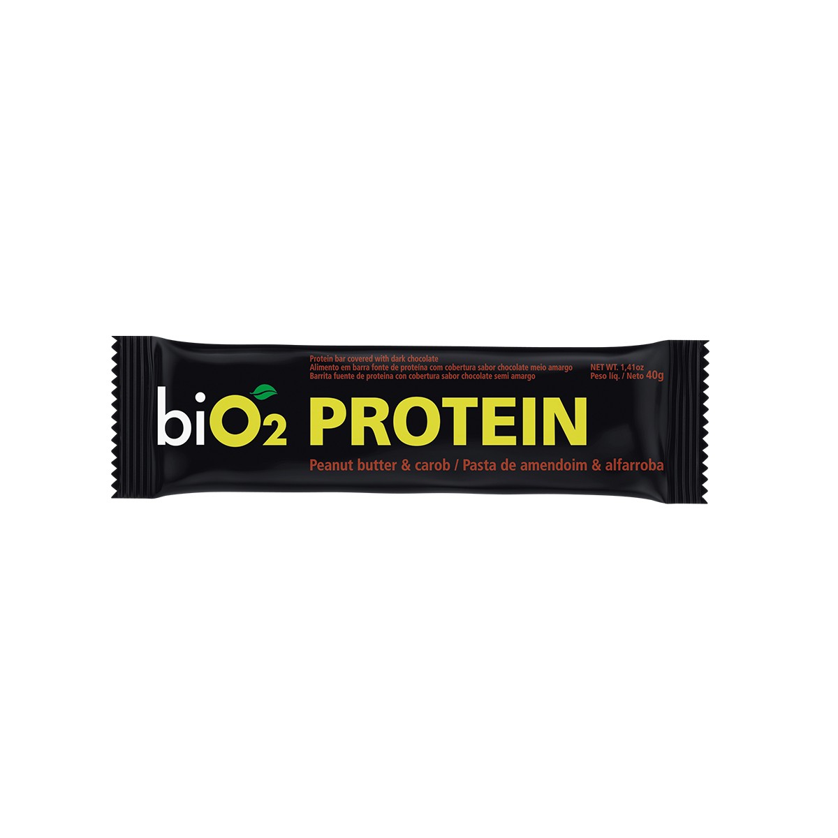 Barra de Proteína Alfarroba e Pasta de Amendoim 40g - Bio2
