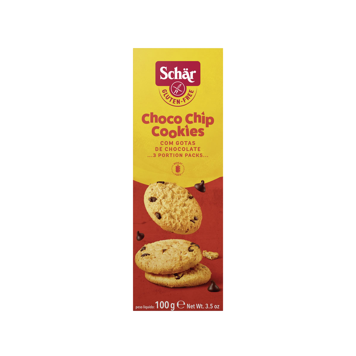 Biscoito Choco Chip com Gotas de Chocolate 100g - Schar