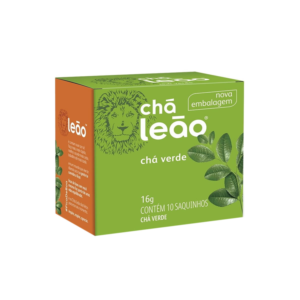 Chá Verde 10 sachês 1,6g - Chá Leão