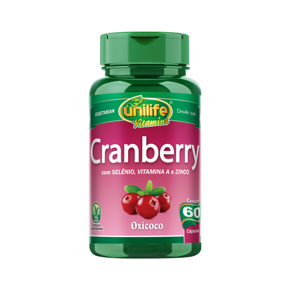 Cranberry 500mg 60 Cápsulas - Unilife