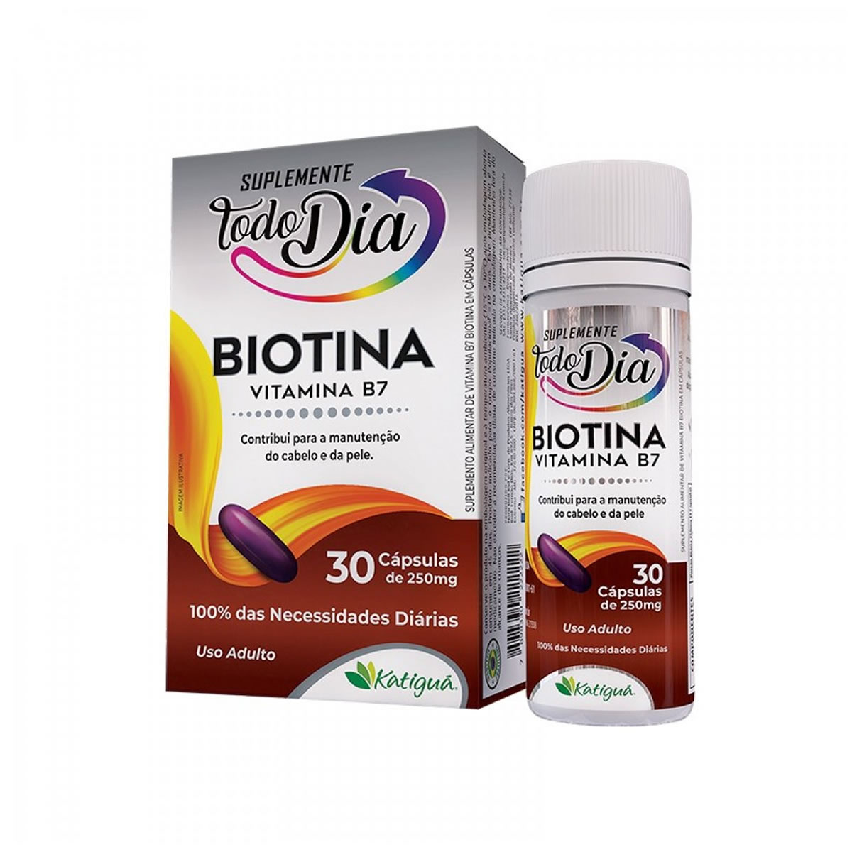 Suplemento Biotina 250mg 30 cápsulas - Katiguá