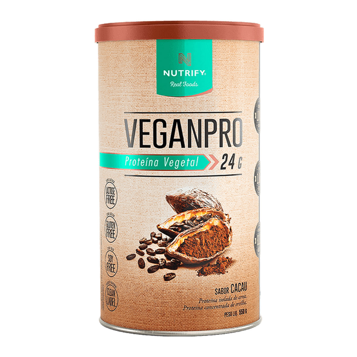 Veganpro sabor Cacau 550g - Nutrify