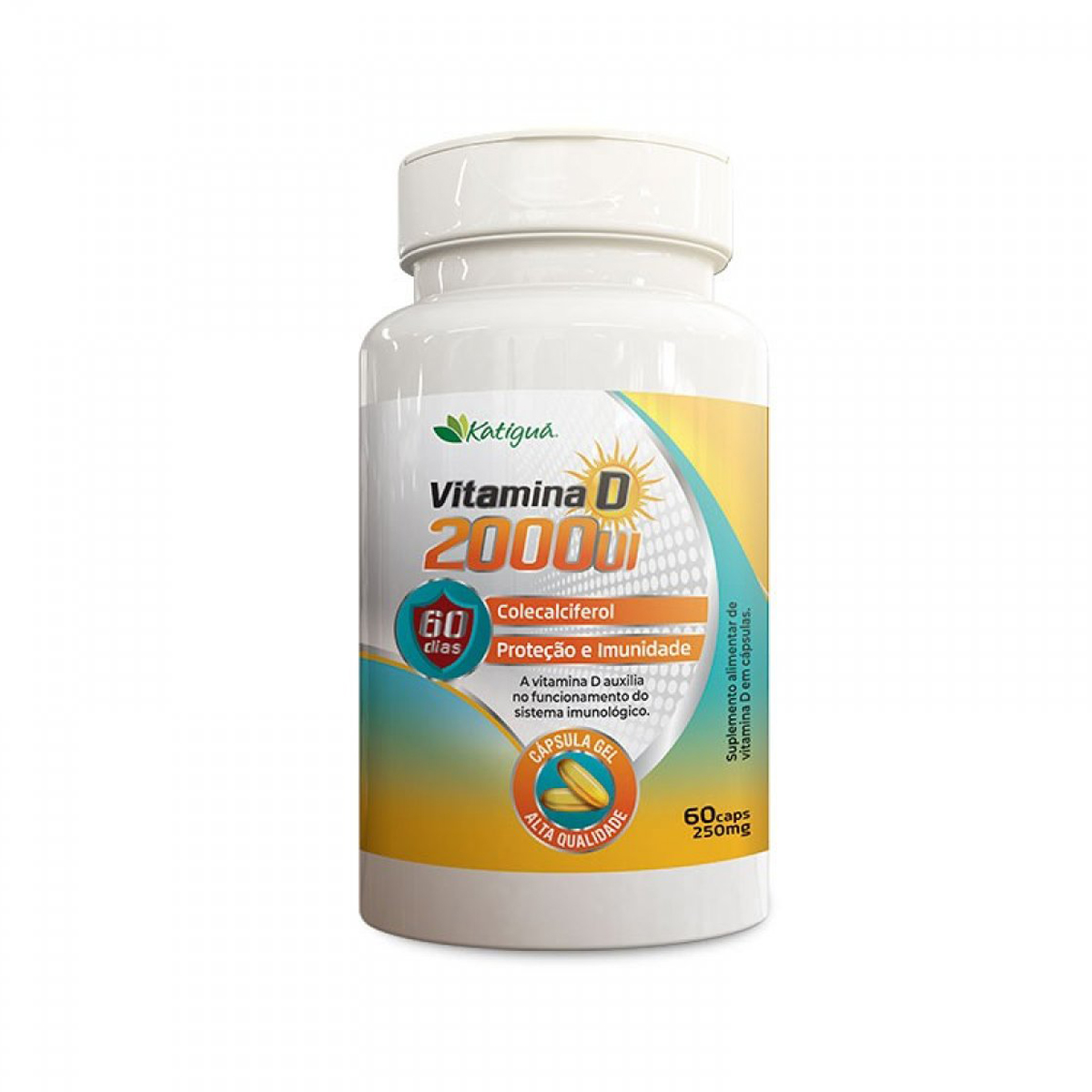 Vitamina D 2000UI 250mg 60 cápsulas - Katigua