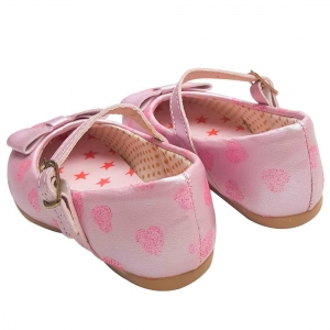 Sapato Boneca Baby com Laço - Rosa Bebê