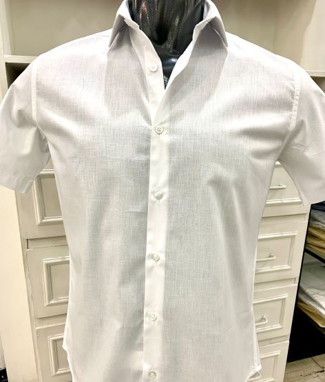 Camisa manga curta linho/algodão