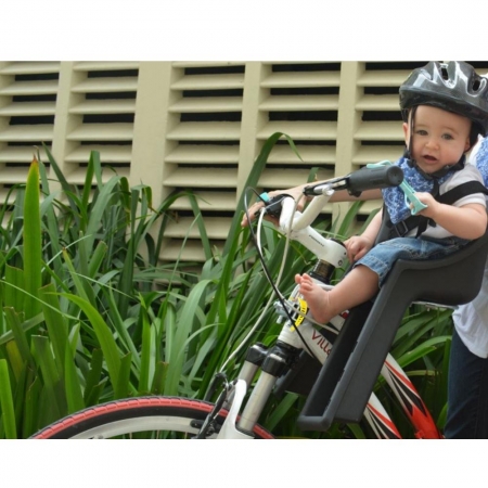 Cadeirinha Dianteira Baby Bike Preto - Kalf