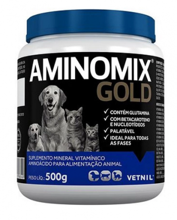 Aminomix Gold Suplemento P/ Animais 500g