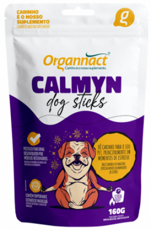 Suplemento Organnact Calmyn Dog Sticks para Cães 160 GR