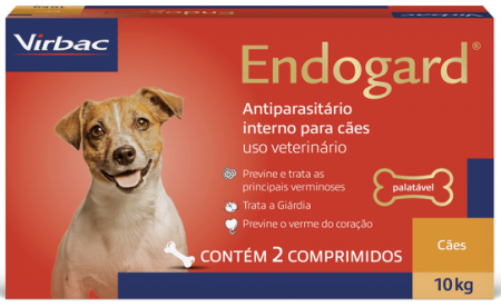 Vermífugo Virbac Endogard para Cães até 10 Kg 2 comprimidos