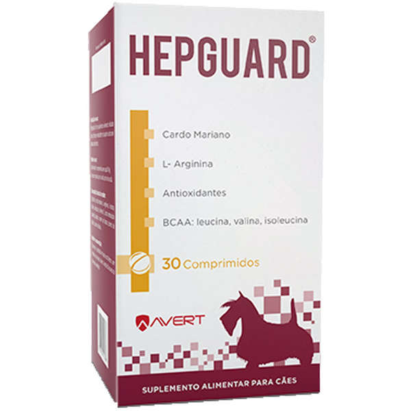 Hepguard Suplemento para Cães Avert 30 Comprimidos