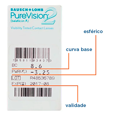 Lentes de contato PureVision 2  - Outlet