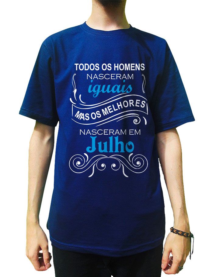 Camiseta Homens Nascem Iguais Mas Os Melhores em