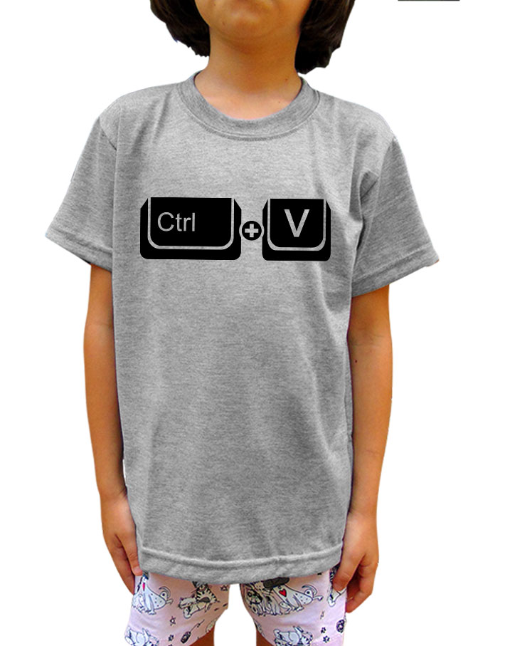 Camiseta Infantil Ctrl V