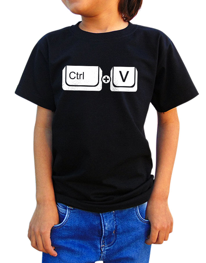 Camiseta Infantil Ctrl V