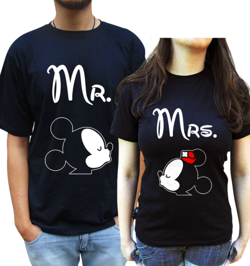 Kit Camiseta Mickey E Minnie