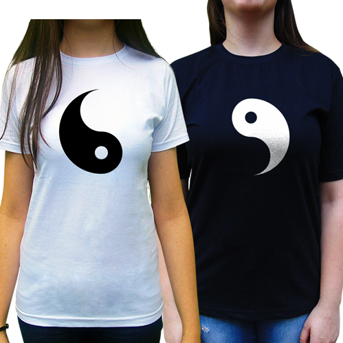 Kit Camiseta Yin-yang Casal
