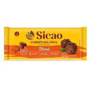 Cobertura Fácil Chocolate Fracionado Blend 1,01kg Sicao Barra