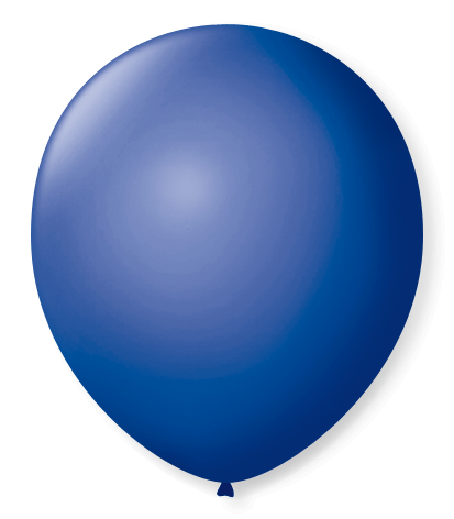 Balão Cobalto Liso Número 7 São Roque c/50 Unidades