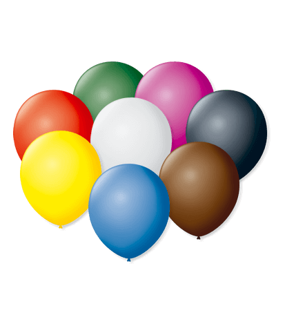 Balão Sortido Colorido Liso Número 7 São Roque c/50 Unidades