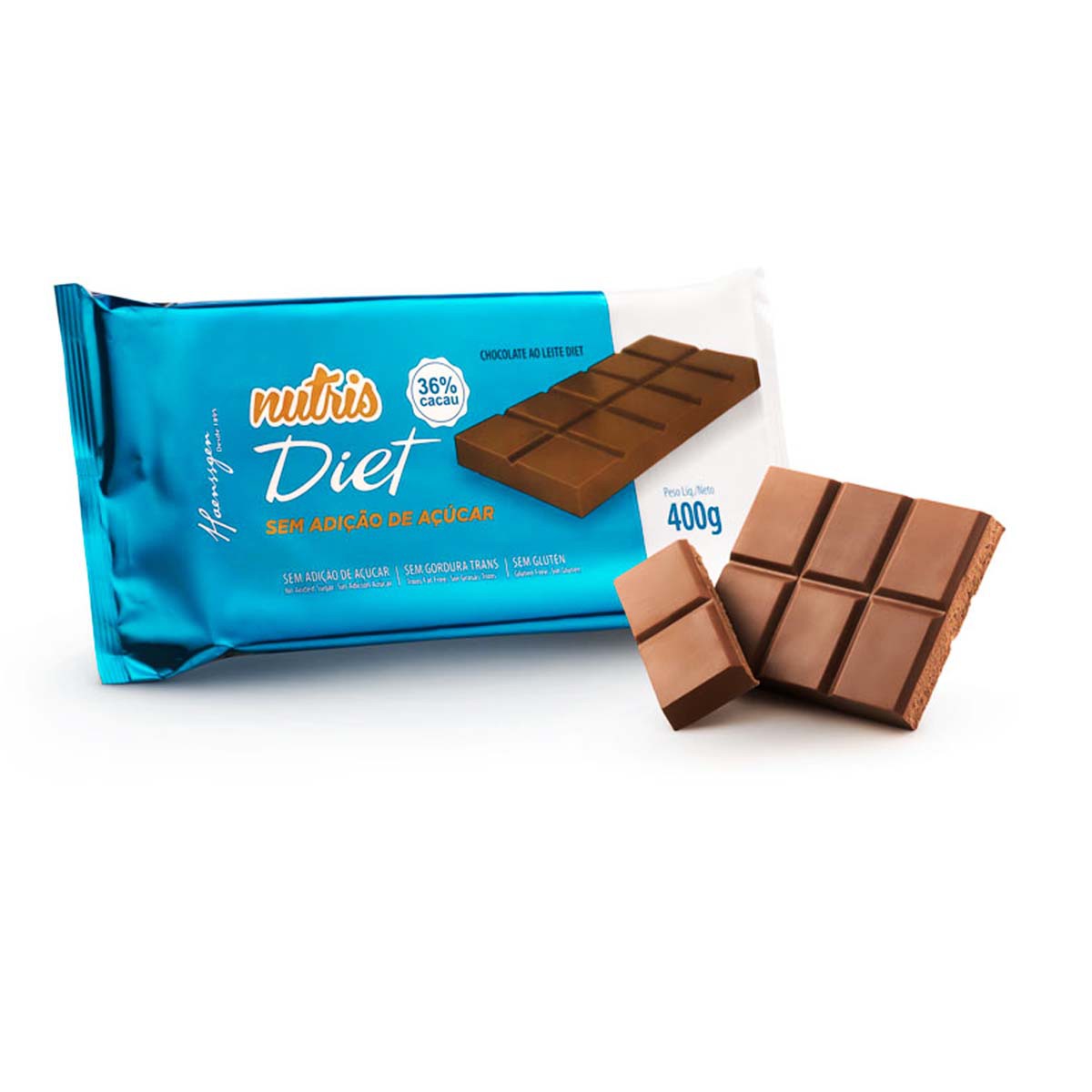 Chocolate Diet Zero Lactose 36% Cacau 400G NUTRIS