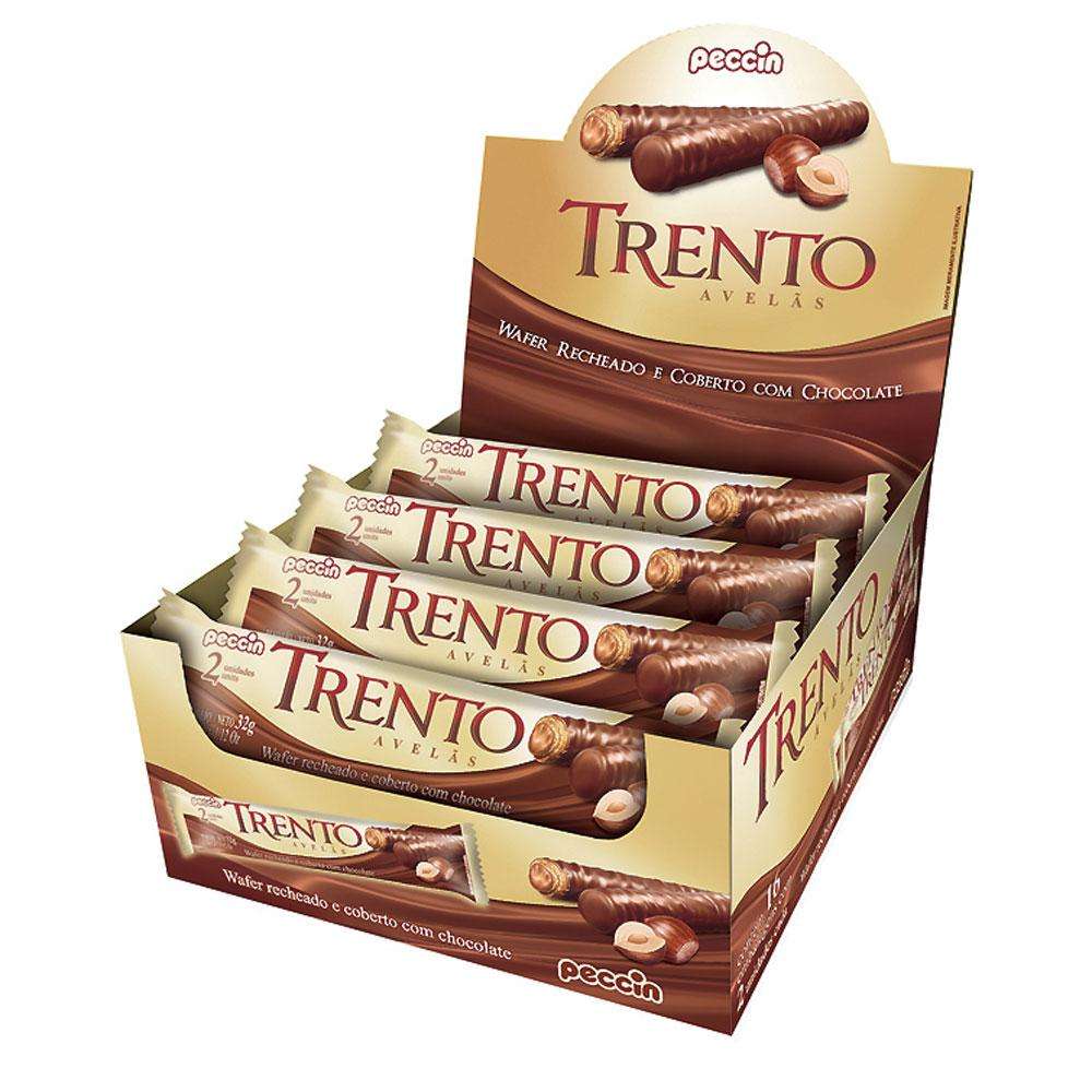 Chocolate Trento Avelã Caixa 16x32g 38%cacau