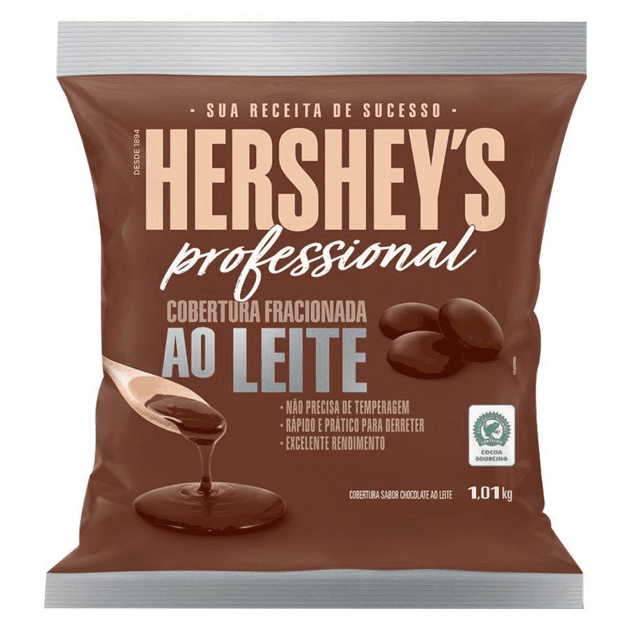 Cobertura Fracionada sabor Chocolate  Ao Leite Moeda 1,01 Hershey's Professional  