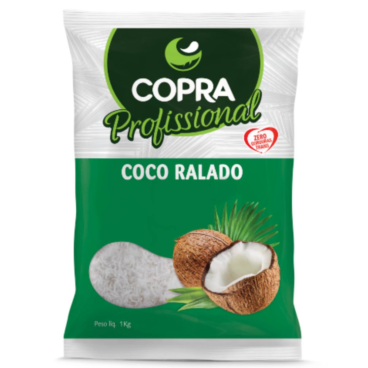 Coco Ralado Médio 1kg Copra Profissional