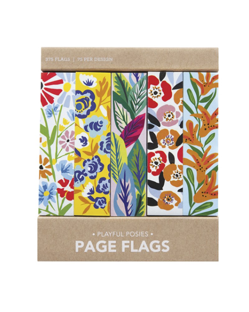 Page flags - Playful posies