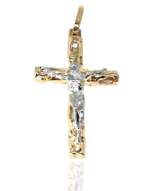 Pingente em Ouro 18K Crucifixo com Cristo 4,5 cm