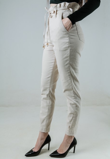 Calça Clochard Areia Visual Jeans - Choque Concept