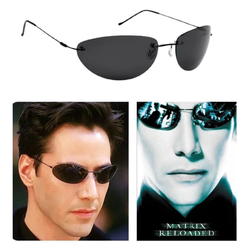 Óculos De Sol Matrix Keanu Reeves Polarizado Filme Neo
