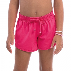 Short Infantil Rosa Neon UV50+