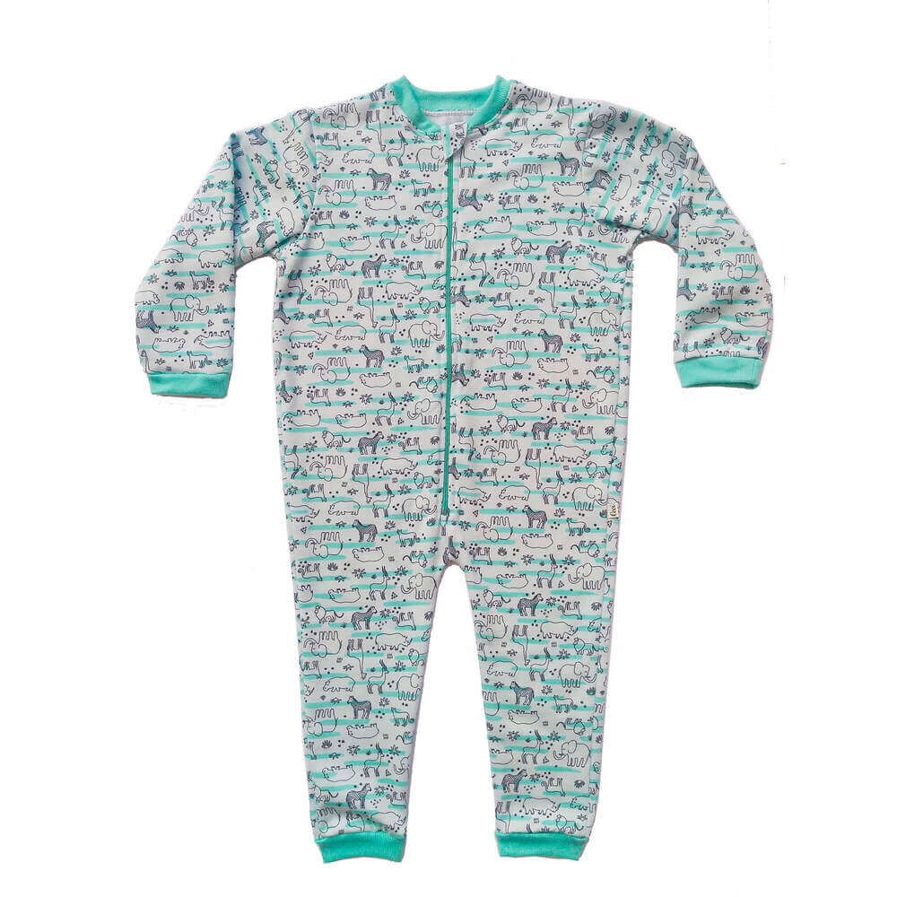 Pijama Macacão Infantil de Moletinho Safari
