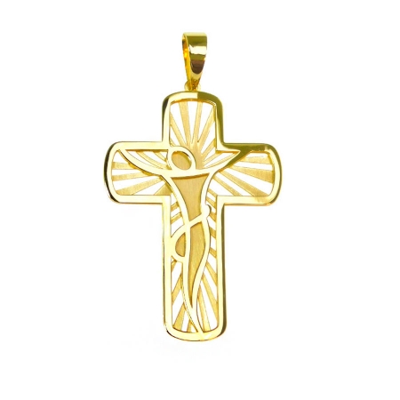 Pingente em Ouro 18K Crucifixo Pi96923 #1