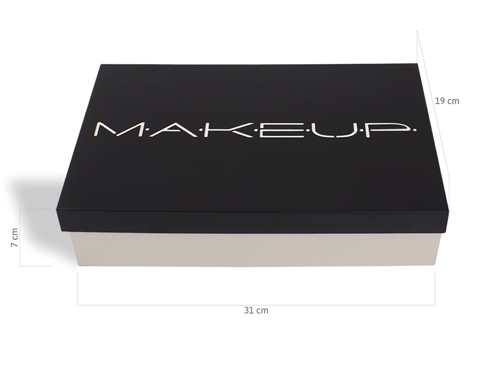 Caixa Organizadora Maquiagem Makeup Areia
