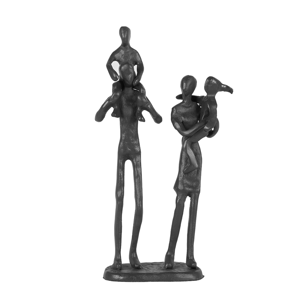 Escultura em Ferro Família 4 Pessoas - Happy