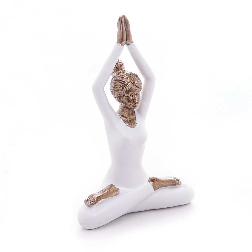 Escultura Yoga em Resina