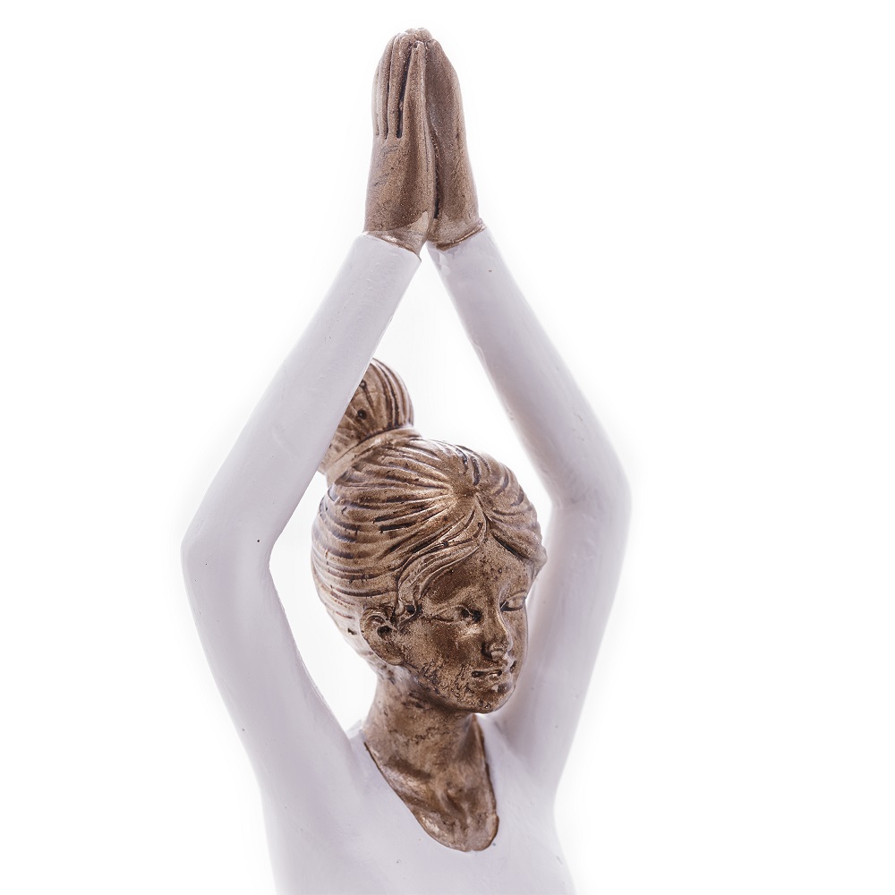 Escultura Yoga em Resina